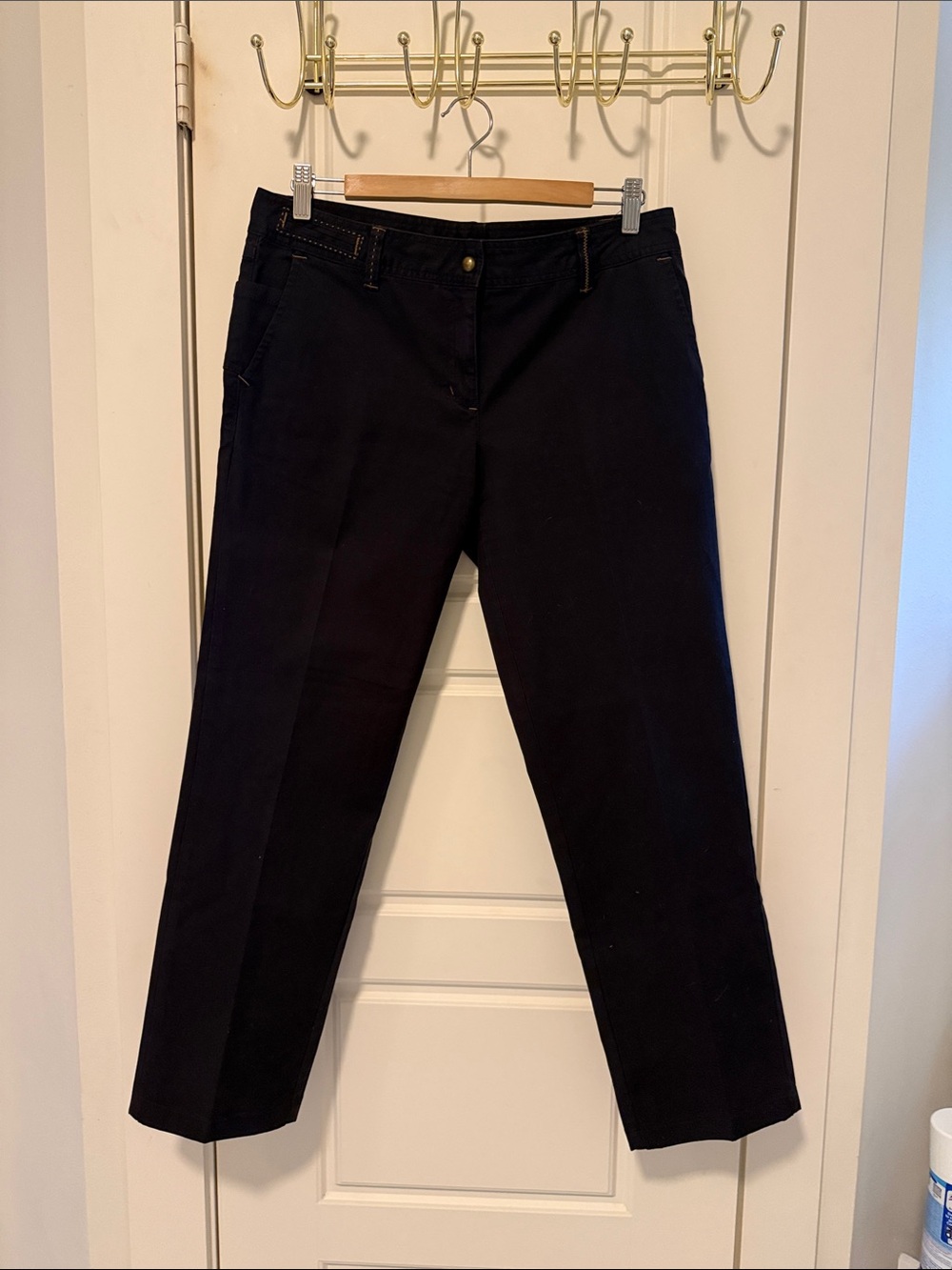 Y2K 2000s BCBGMaxAzria Black Women's Pants - Classic Waistband Detail